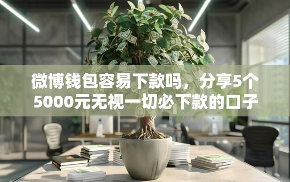 微博钱包容易下款吗，分享5个5000元无视一切必下款的口子