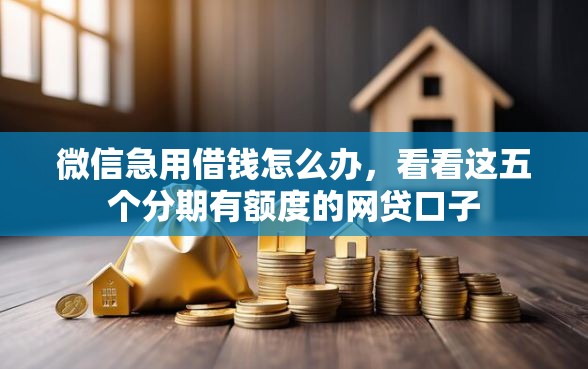 微信急用借钱怎么办，看看这五个分期有额度的网贷口子