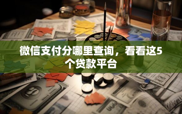 微信支付分哪里查询,看看这5个贷款平台 微信支付分哪里查询,看看这5个贷款平台