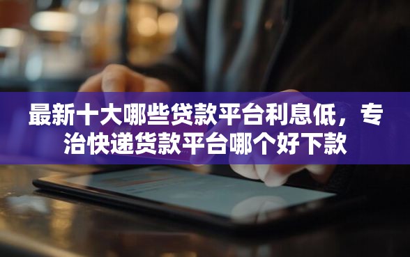 最新十大哪些贷款平台利息低，专治快递货款平台哪个好下款