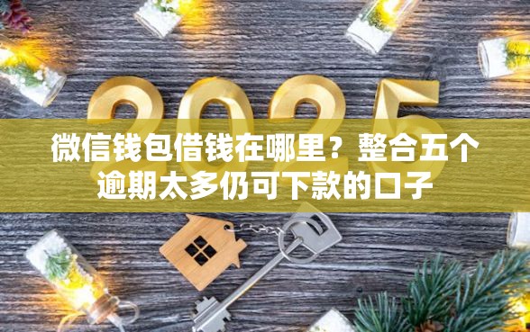 微信钱包借钱在哪里？整合五个逾期太多仍可下款的口子