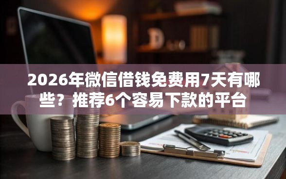 2026年微信借钱免费用7天有哪些？推荐6个容易下款的平台