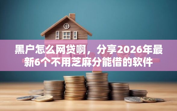 黑户怎么网贷啊，分享2026年最新6个不用芝麻分能借的软件