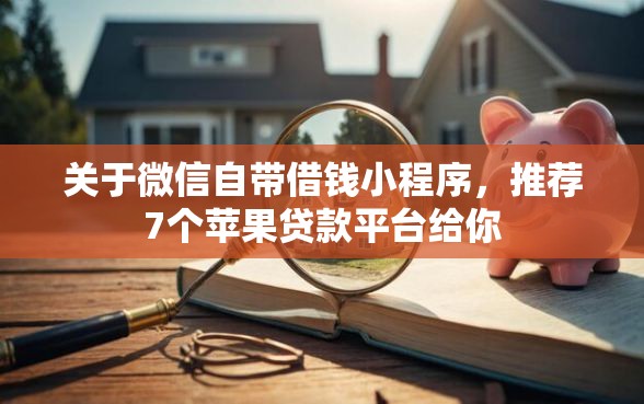 关于微信自带借钱小程序，推荐7个苹果贷款平台给你