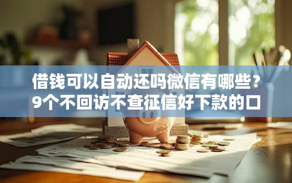 借钱可以自动还吗微信有哪些？9个不回访不查征信好下款的口子推荐给你