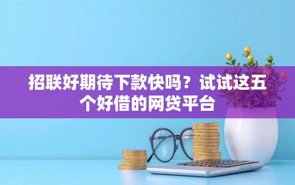招联好期待下款快吗？试试这五个好借的网贷平台