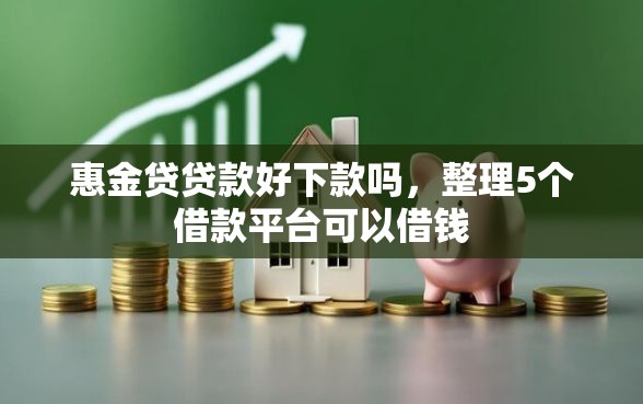 惠金贷贷款好下款吗，整理5个借款平台可以借钱