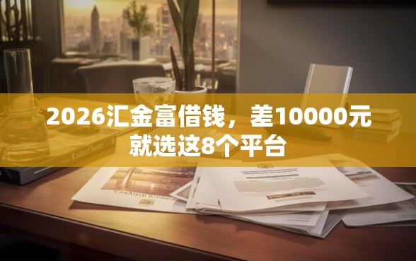 2026汇金富借钱，差10000元就选这8个平台