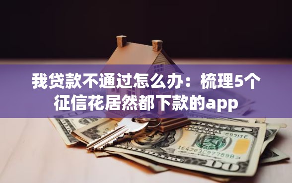 我贷款不通过怎么办：梳理5个征信花居然都下款的app