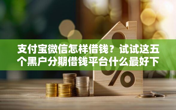 支付宝微信怎样借钱？试试这五个黑户分期借钱平台什么最好下款