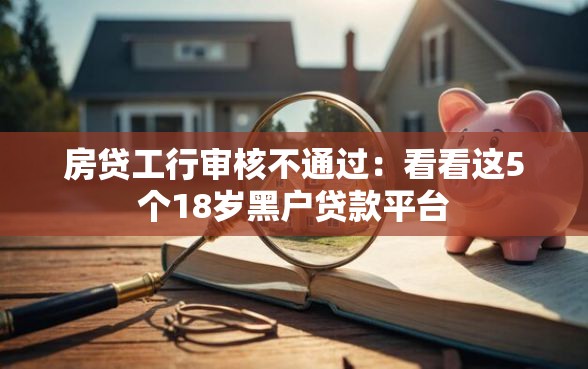 房贷工行审核不通过：看看这5个18岁黑户贷款平台