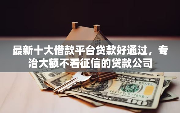 最新十大借款平台贷款好通过，专治大额不看征信的贷款公司