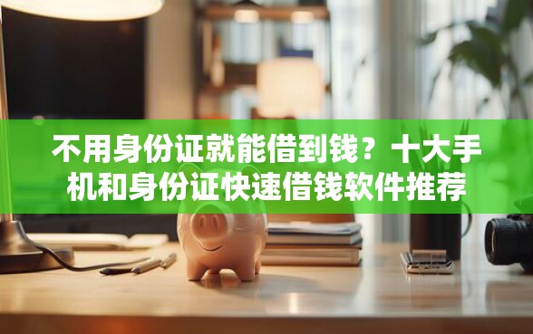 不用身份证就能借到钱？十大手机和身份证快速借钱软件推荐