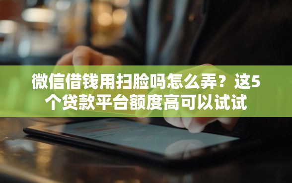 微信借钱用扫脸吗怎么弄？这5个贷款平台额度高可以试试