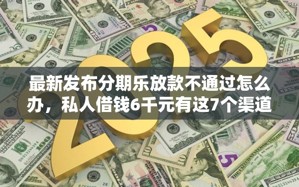 最新发布分期乐放款不通过怎么办，私人借钱6千元有这7个渠道