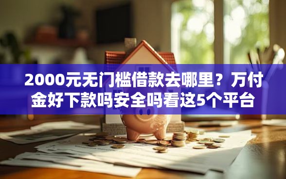 2000元无门槛借款去哪里？万付金好下款吗安全吗看这5个平台