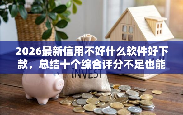 2026最新信用不好什么软件好下款，总结十个综合评分不足也能下款的网贷！