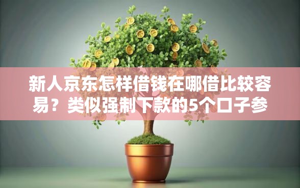 新人京东怎样借钱在哪借比较容易？类似强制下款的5个口子参考
