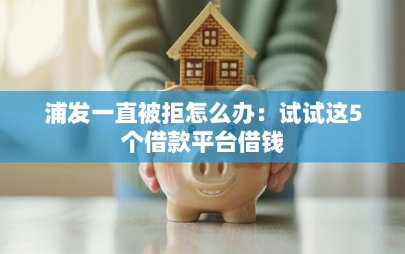 浦发一直被拒怎么办：试试这5个借款平台借钱