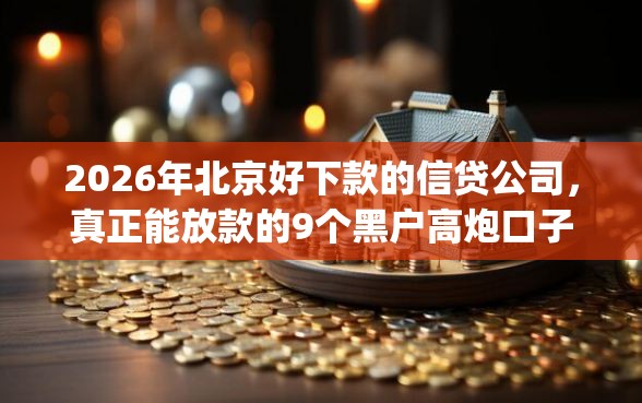 2026年北京好下款的信贷公司，真正能放款的9个黑户高炮口子app下载推荐