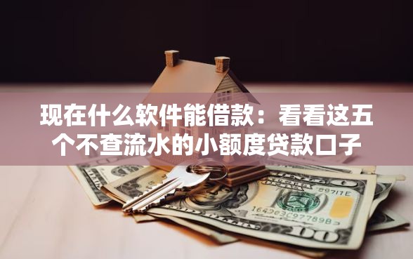 现在什么软件能借款:看看这五个不查流水的小额度贷款口子 现在什么软件能借款:看看这五个不查流水的小额度贷款口子