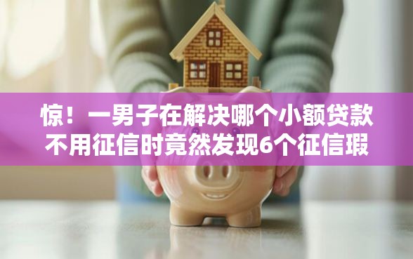 惊！一男子在解决哪个小额贷款不用征信时竟然发现6个征信瑕疵也能借网贷轻松下款的口子，事后分享了出来