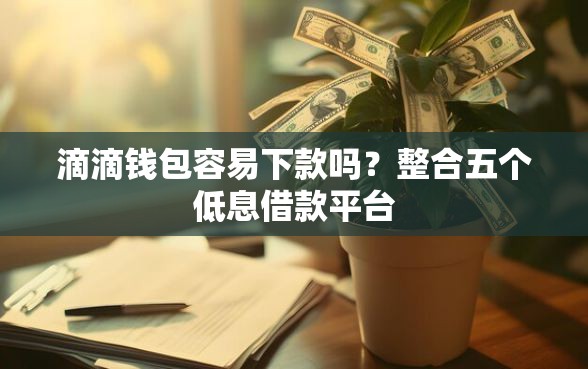 滴滴钱包容易下款吗？整合五个低息借款平台