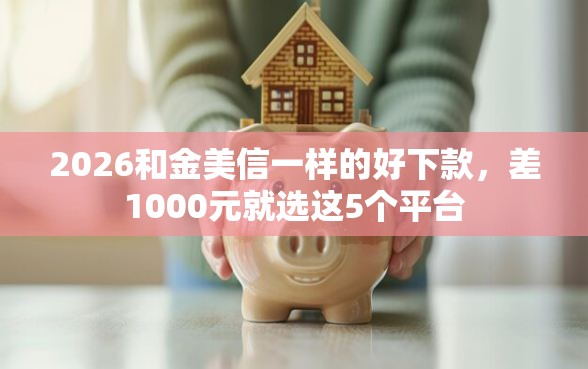 2026和金美信一样的好下款，差1000元就选这5个平台