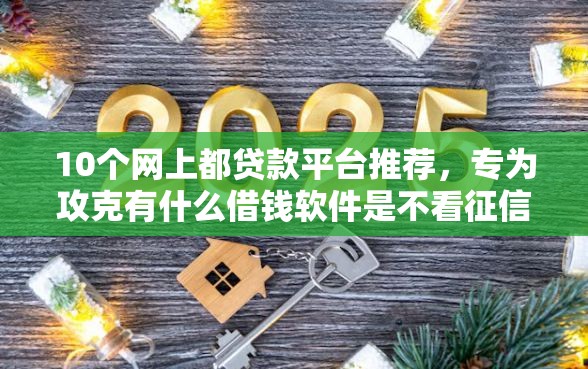 10个网上都贷款平台推荐，专为攻克有什么借钱软件是不看征信的呢难题