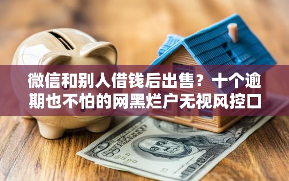 微信和别人借钱后出售?十个逾期也不怕的网黑烂户无视风控口子 微信和别人借钱后出售?十个逾期也不怕的网黑烂户无视风控口子