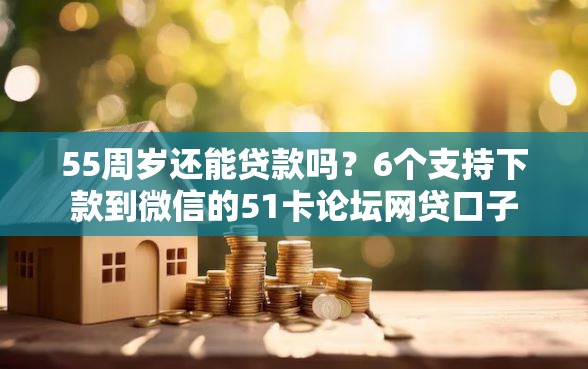 55周岁还能贷款吗？6个支持下款到微信的51卡论坛网贷口子