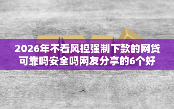 2026年不看风控强制下款的网贷可靠吗安全吗网友分享的6个好多平台借不到钱了该去哪借钱我觉得不错！