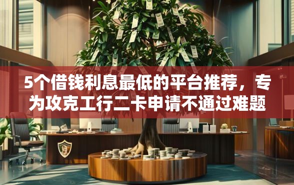 5个借钱利息最低的平台推荐，专为攻克工行二卡申请不通过难题