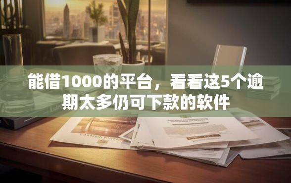 能借1000的平台，看看这5个逾期太多仍可下款的软件