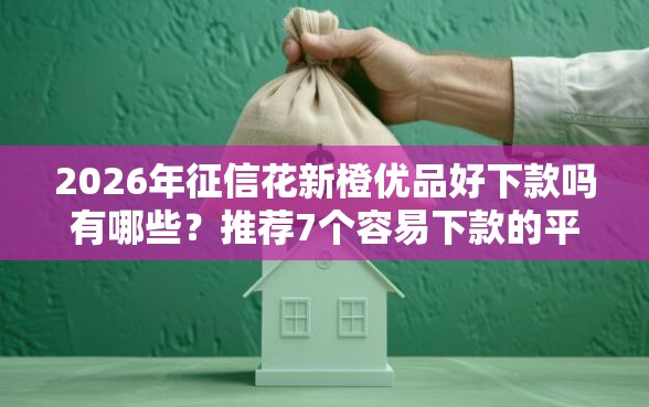 2026年征信花新橙优品好下款吗有哪些?推荐7个容易下款的平台 2026年征信花新橙优品好下款吗有哪些?推荐7个容易下款的平台