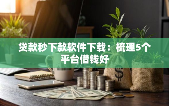 贷款秒下款软件下载：梳理5个平台借钱好