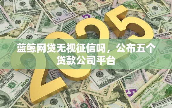 蓝鲸网贷无视征信吗，公布五个贷款公司平台