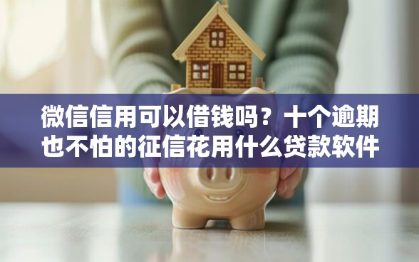 微信信用可以借钱吗？十个逾期也不怕的征信花用什么贷款软件