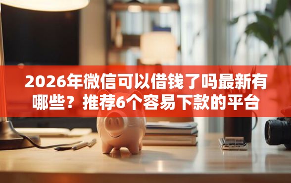 2026年微信可以借钱了吗最新有哪些？推荐6个容易下款的平台