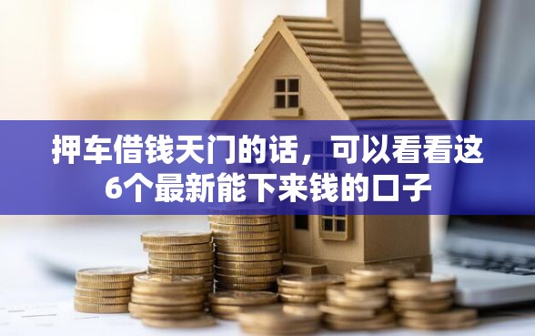 押车借钱天门的话，可以看看这6个最新能下来钱的口子