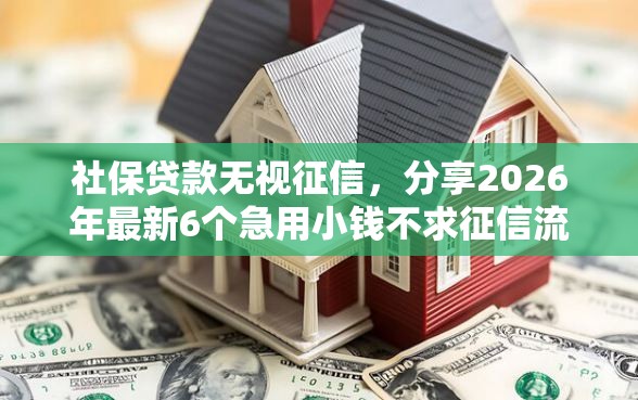 社保贷款无视征信，分享2026年最新6个急用小钱不求征信流水轻松贷的平台