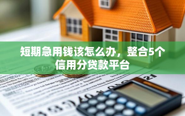 短期急用钱该怎么办，整合5个信用分贷款平台