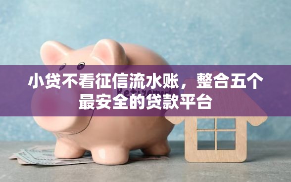 小贷不看征信流水账，整合五个最安全的贷款平台