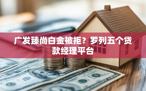 广发臻尚白金被拒？罗列五个贷款经理平台