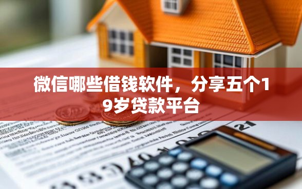 微信哪些借钱软件，分享五个19岁贷款平台