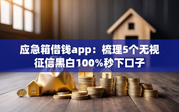 应急箱借钱app：梳理5个无视征信黑白100%秒下口子