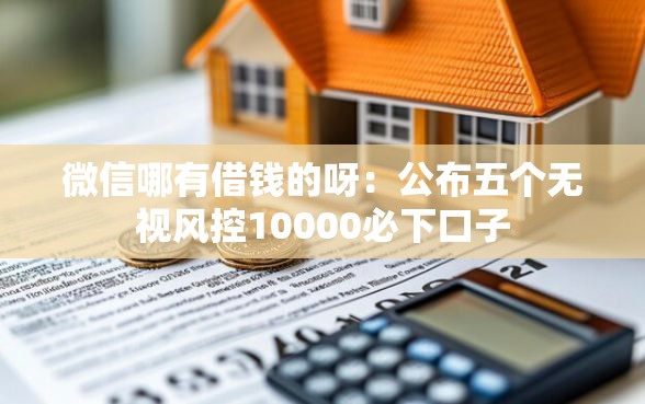 微信哪有借钱的呀：公布五个无视风控10000必下口子