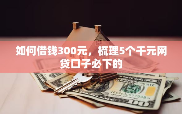 如何借钱300元，梳理5个千元网贷口子必下的