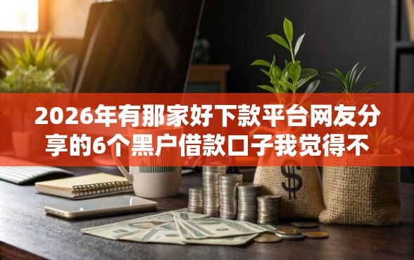 2026年有那家好下款平台网友分享的6个黑户借款口子我觉得不错！