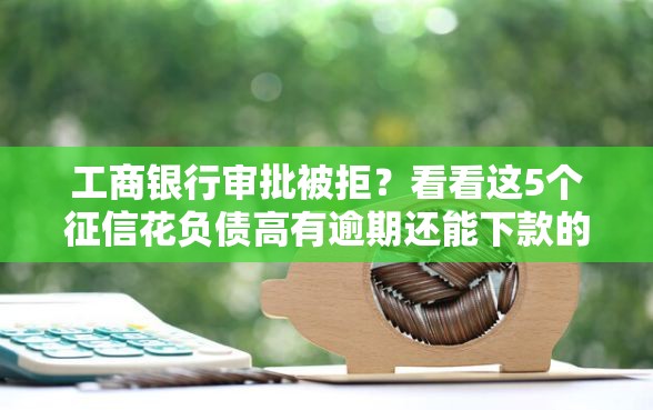 工商银行审批被拒？看看这5个征信花负债高有逾期还能下款的口子